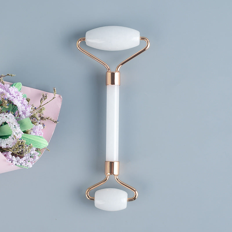 Lunova™ Premium Set za Masažu Lica – Gua Sha & Jade Roller