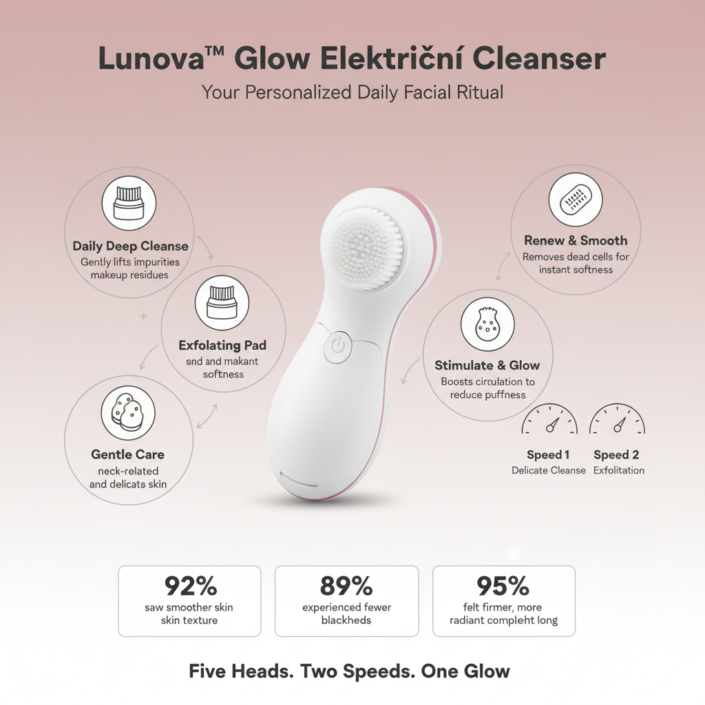 Lunova™ Glow Električni Cleanser